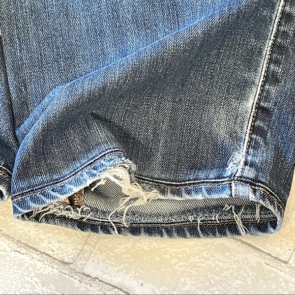 Lucky Brand 363 Vintage Straight Jeans 34x30 Soft Medium Blue Distressed - Picture 5 of 16